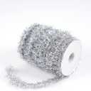 66 Feet Christmas Tinsel Garland Metallic Holiday Tinsel Garland Twist Tinsel Thin Glitter Tinsel Garland Decoration for Christmas Tree,Wedding Birthday Party Decorations Supplies (Silver)