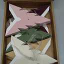 Paper Star Lanterns Hanging Boho Christmas Ornaments 5PCS 12 inch for Xmas Wedding Birthday Christmas Home Party Decorations