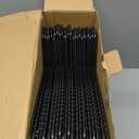 Byomostor Black Plastic Hangers 50 Pack, Light Weight Durable Clothes Hangers G-Shape Standard Size Non-Slip Coat Hanger Adult Clothes Hangers for Laundry & Everyday Use -Slim & Space Saving
