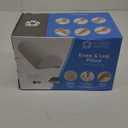 5 STARS UNITED Knee Pillow for Back Sleeping  Memory Foam Cushion for Sciatica Pain Relief  Under Leg Support for Sleeping on Back  Half Moon Bolster for Bed, White (Standard)