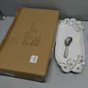 Mud Pie Layered Oyster Hostess Set; tray 6" x 14 1/2" | spreader 5 1/2"