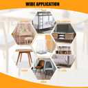 16 Pcs Square Chair Leg Protectors, Chair Caps for Wood & Hardwood Floors (1.25 Inch Clear)