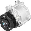 AC Compressor with A/C Clutch Fit for Chevrolet Sonic 1.8L 2013 2014 2015 2016 2017 2018, Only for manual temp control, 16003818-103 16003818-104