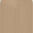 6.6FT Brown Stripes Arch Backdrop Cover Chiara Backdrop for Birthday Party Banquet Wedding Baby Shower Decor(6.6x3.3ft,No Frame No Zipper)