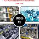 OEM Rear Back Glass Replacement Compatible with iPhone 14 Pro Max 6.7 inches (Space Black) with Reparing Toolkit and Pre-Installed Adhesive