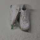 Reebok Womens Classic Renaissance Faux Leather Cushioned Fashion Sneakers (5, White/Steel)