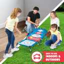 Chuckle & Roar - Family Hop Shot - Outdoor Active Family Game - Dexterity On The Go Challenge - Great for Preschoolers - Ages 3 and Up