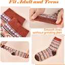 Wool Socks - 5 Pairs of Soft, Cozy, Warm Boot Socks for Women Crew Cozy Winter Sock