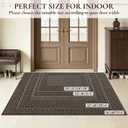 Dirt Trapper Door Mats 24x36in, Non-Slip Entryway Rugs, Brown