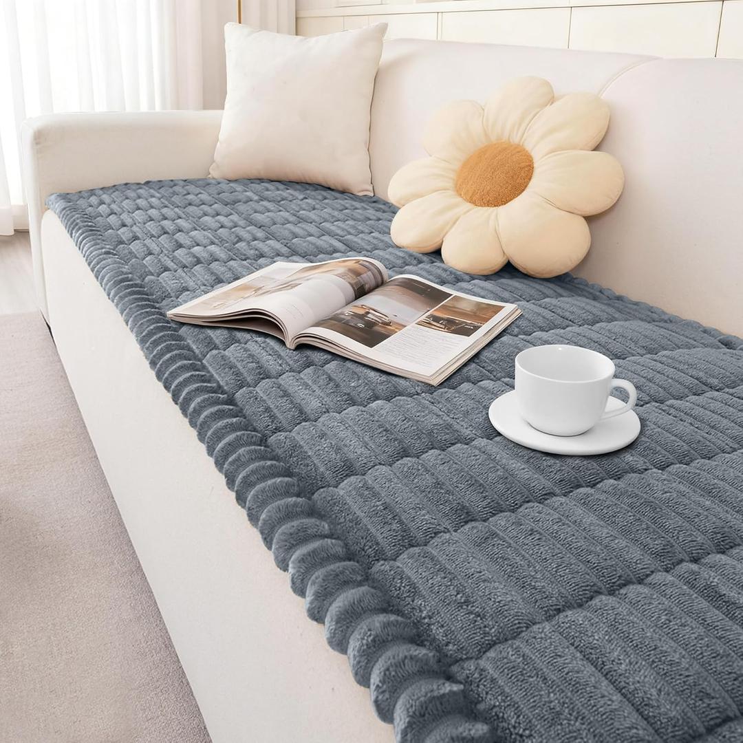 Couch Covers for Dogs, Washable Sofa Couch Cover for Pet, Couchs Covers for Cushion Sofa Pet Friendly, Non Slip Sofa Cover (27.6''*59.06''/70 x 150cm) (Deepgray)