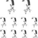10 Pack STMIDVG Stage Light Clamp Hook,Aluminum Alloy Truss C-Clamp,Load Capacity 55LB Truss Clamp for DJ Lighting Par lights Sport Lights,Fit for 30-50mm OD tube/Pipe
