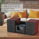 WISCENT Bluetooth Stereo System 40W for Home, CD Player with Wireless Streaming, MP3/USB/Audio in/FM Radio, Powerful Home Audio Sound System