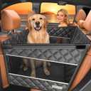 Doglike UNBREAK Large Dog Car Seat [Military-Grade Protection], 500LB Ultra-Support Back Seat Extender for Dogs Carseat Hard Bottom, Waterproof Pet Carseat Dog Hammock for Cars/SUV/Truck XL Size