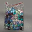 48 Pieces Marbles Glow in The Dark for Kids Mixed Colors Luminous Glass Marbles Runs for Kids Games DIY and Home Decoration(1 CM/ 0.4 Inch)