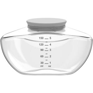 1pc Breast Pump Milk Collector with Silicone Lip Compatible with Momcozy Upgraded Mobile Flow M9, Upgraded M9 Breastmilk Container, Easy to Storage and Carry, Not Mom Cozy Original Parts