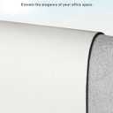 Aothia Faux Leather Desk Mat - Large Mouse Pad, Non-Slip PU Leather Blotter, Waterproof Writing Surface for Office and Home (Off-White, 63" x 24")