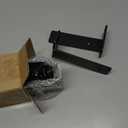 Goovilla Shelf Bracket, Heavy Duty Floating Shelf Brackets 6 inch Long, 6 Pack Brackets for Shelves, Black Coated Metal Wall Shelf Support Brackets with 1/5 Inch Thick and 160 lb. Load Capacity