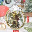 Stained Glass Ornaments, 2025 Christmas Ornament, Christmas Tree Ornament, Heirloom Keepsake, Gift Exchange, Gifts Idea - Archangel Michael