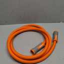 YAMATIC Heavy Duty Garden Hose 5/8 in x 30 ft with Swivel Fitting, Super Flexible Water Hose, All-weather, Lightweight, Burst 600 PSI (Orange)