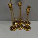 Metal Candle Holders for Candlesticks Taper Candlestick Holders Set Vintage Decorative Centerpiece Candelabra Tall Candle Stands (Gold, 2 Sets (6 pcs))