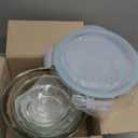 Glasslock Mixing Bowl with Latching Lids 8-Pieces Set  Airtight, Leakproof, BPA Free Lids, Nesting, Meal Prep, Baking, Salad, Food Storage & Serving Bowl, Microwave, Fridge & Freezer, Dishwasher Safe