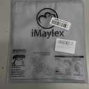 iMaylex Soft 100% Egyptian Cotton Zipper Pillow Case, Cozy and Lightweight Pillowcase, Set of 2, Light Grey, Standard, 20" x 26"