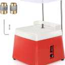 Stained Glass Grinder,Portable Glass Grinder Kit,65 W Mini DIY Grinding Tool with 5/8" & 1" Replaceable Diamond Grinder Bit(110 V,Red)