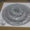 Cainjiazh 11.8" Modern Crystal Chandeliers LED Crystal Ceiling Light Fixture Flush Mount Ceiling Chandelier Light Chandelier for Dining Room Hallway ThreeTier Dimmable with Remote Control