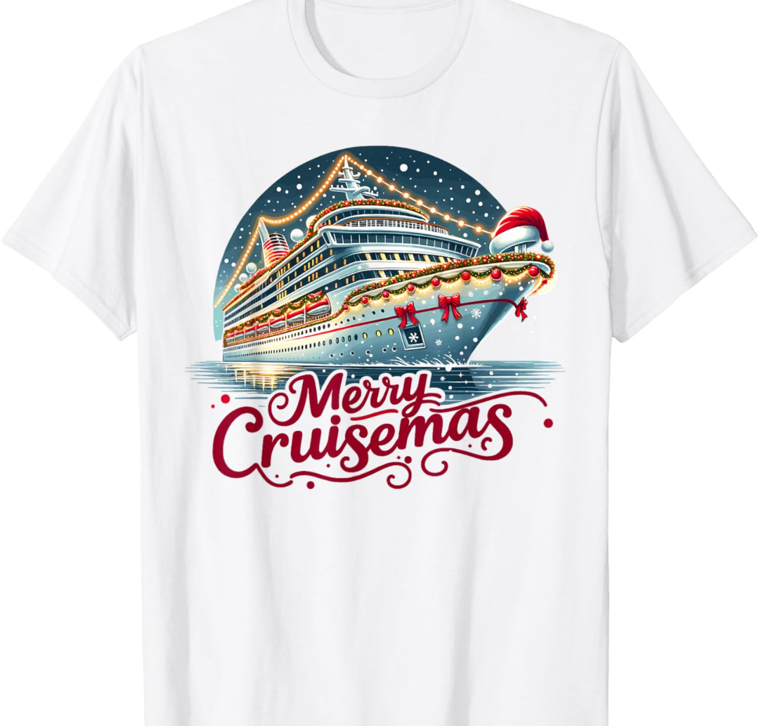 Merry Cruisemas - Cruise Mas T-Shirt, Pack Of 2, Size S, XL