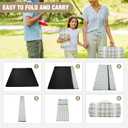 Picnic Blankets Outdoor Extra Large - 80"x80" Portable Waterproof Picnic Blanket, Machine Washable 3-Layer Foldable Park Mat with Sandproof Backing for Grass, Hiking, Travel, Concerts, Indoor (Green)
