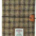 Harris Tweed Travel Journal, Soft Cover Travelers Notebook - 8.7" x 5.0",Refillable with One Blank Inserts, Standard Size (No.664)