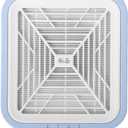 This Desktop Nail Polisher dust Collector Features Three Speed Settings, a Large mesh air Inlet, and a Simple White and Blue Color Scheme, Making it Suitable