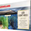 Marineland LED Light Hood For Aquariums, 24 Inches By 12 Inches, Natural Shimmering Light With Night Light Effect