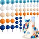 Boho Cake Topper Balls Decorations Mini Balloon Cake Topper