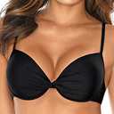 RELLECIGA Women's Underwire Bikini Top, 34C