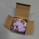 Geosar 120 Pcs Small Flowers for Crafts Mini Faux Flowers Artificial Silk Fabric Floral Arrangement Decor for DIY Wreath Bouquets Wedding Shower Home Decor(Purple,Coquette Style)