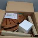 AquaTeak The Original 15.5" Kai Corner Teak Shower Bench with Shelf