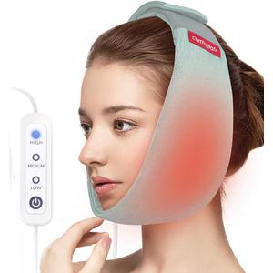 Face Heating Pad for TMJ Pain Relief, USB Heated Wrap for Jaw, Wisdom Teeth Recovery, 3 Adjustable Heat Settings, Reducing Symptoms of Jaw Clicking, Relaxing Face Muscles (Non-Rechargeable)