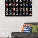 NFL League - Helmets 24 Wall Poster, 34L" x 22.4W", Premium Unframed Version