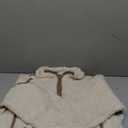 Panadila Womens Half Zip Sherpa Fleece Pullover Soft Oversized Sweatshirt with Pockets Warm Fuzzy Sweater, Size M