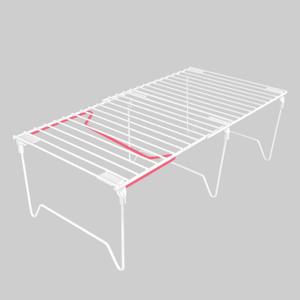 1/2-Piece Set freezer organizer,Stackable Cabinet Organizer Shelves,Foldable Pantry Shelf,Plate, Dish,Rustproof Metal Storage Organizer