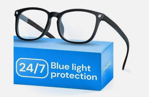 Gaoye Matte Black Blue Light Glasses for Computer & Gaming  Anti UV Ray Lenses, ScratchResistant & Comfort Fit