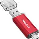 Thkailar 1TB USB C Flash Drive for MacBook and Android Phones,Thumb Drive with USB A and USB C for PC,Laptop,Portable External Storage for Pictures,Videos and Music