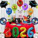56 Pieces 5TH Grade Graduation Balloons 2026 5TH Grade Graduate Party Decorations Peace Out Fifth Grade Balloon for Celebration Graduation Class Ceremony School Party Supplies