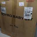 Boyro Baby Baby Walker, 5-in-1 Baby Walkers for Boys and Girls 6-12 Months with Bouncer, Removable Footrest, Feeding Tray & Music, Foldable & Adjustable Activity Walker for 6-18 Months Toddler Infant