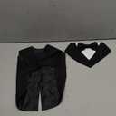 AOFITEE Dog Tuxedo Formal Dog Suit and Bandana Set, Gentle Dogs Wedding Party Suit Bow Tie Shirt, Tuxedo for Small Dogs Costume Outfit with Detachable Bowtie Collar for Christmas Halloween Dress Up (Black)