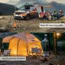 Grill Swing Hanging Camping Tripod, Adjustable Collapsible Campfire Cooking Rack, Outdoor Camping Cookware with Hooks Iron Grill for BBQ Picnic Dutch Oven