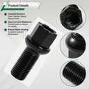 WHT002437 M14x1.5 Lug Bolts Wheel Studs Fit for Volkswagen Jetta Passat CC Golf Tiguan Beetle Audi A3 A4 A5 A6 A7 Quattro A8 Front or Rear Side,5 Pcs