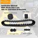 Dewinston Heavy Duty Rubber Tracks 180x72x36 for Mini Skid Steers
