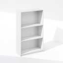 Furinno Reed Closet Organizers and Storage, 3-Tier Closet Organizer, Open Shelf Closet Storage, for Wardrobe, Bedroom, Living Room, White